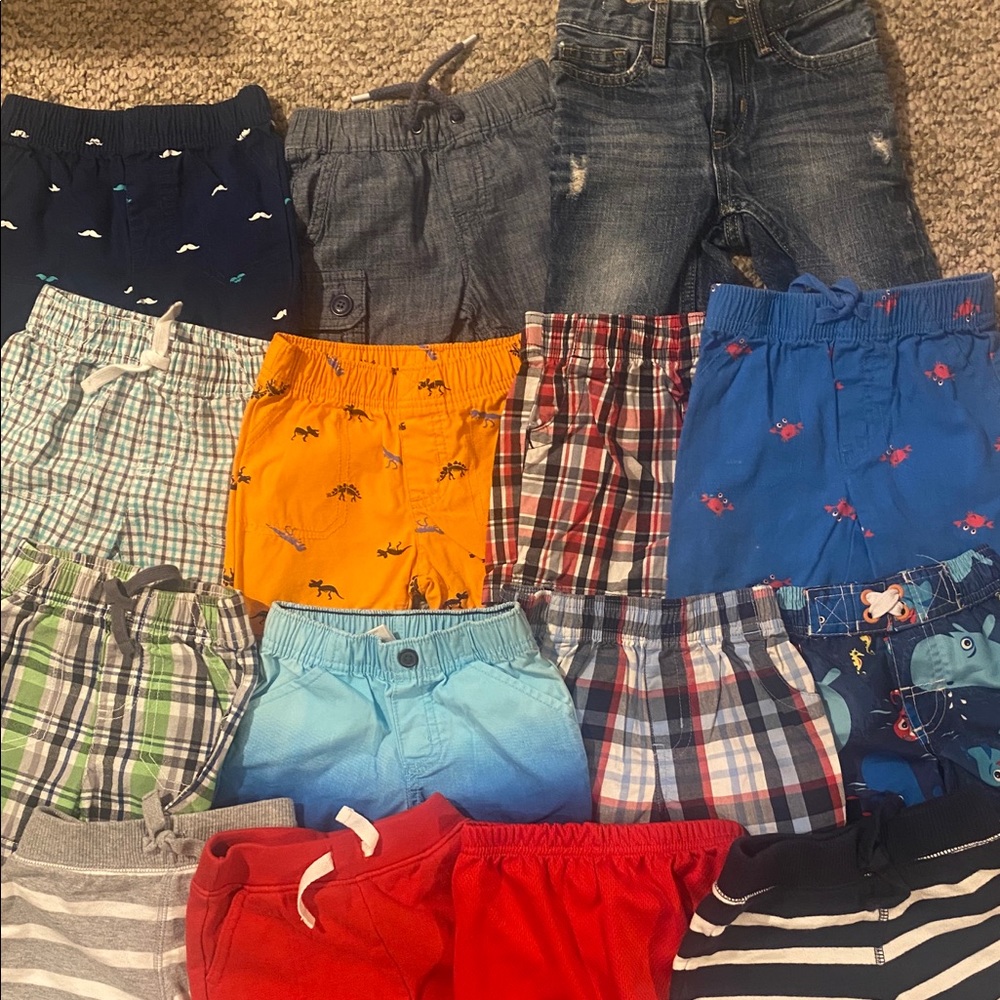 12 Months Baby Boy Shorts Lot